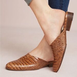 Freda Salvador embossed croc mules 9